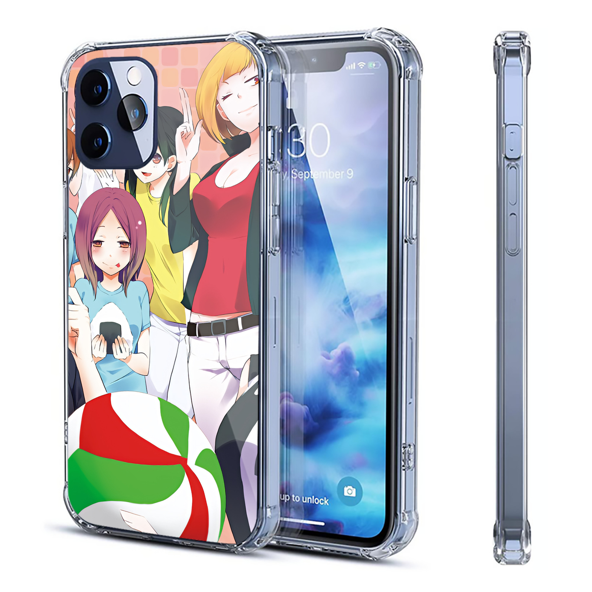 （画像用） ハイキュー!! Haikyu!! 【iPhone 12シリーズ対応】透明スマホケース（クリアソフトケース）